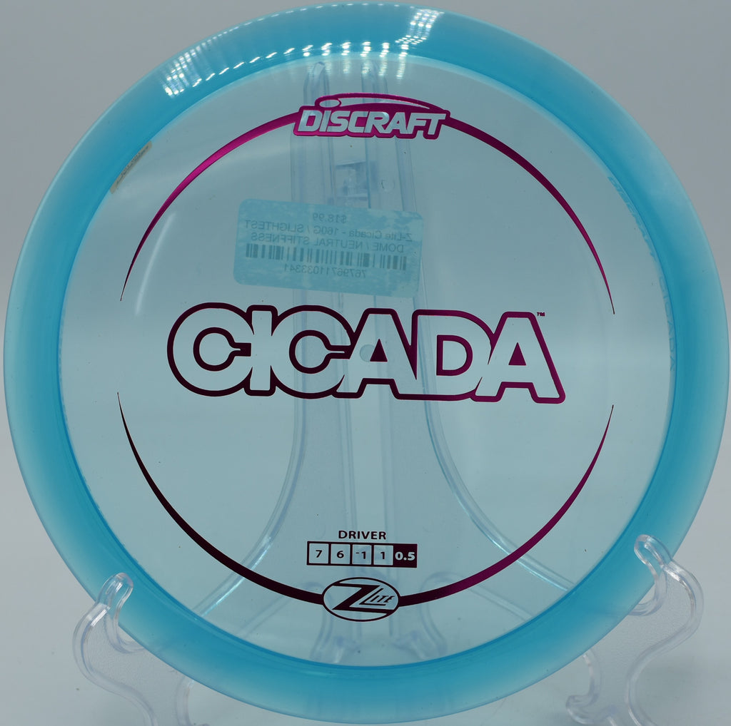 Discraft Z Lite Cicada – Lightweight fairway driver perfect for hyzer flips at Maple Hill Disc Golf Course in Massachusetts.