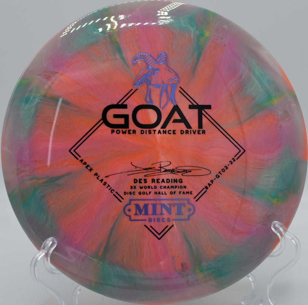 Mint Discs Apex Goat Des Reading edition bombing down the fairway at Vista del Camino XL in Scottsdale, Arizona