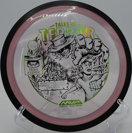 MVP Proton Trail Halloween Edition ripping a flat backhand at Granite Ridge in Highbridge, Wisconsin