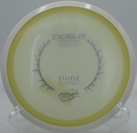 Eclipse Tesla: Eclipse Tesla ripping a powerful flex line under twilight skies, glowing neon as it finishes strong at Eagles Crossing in Missouri.