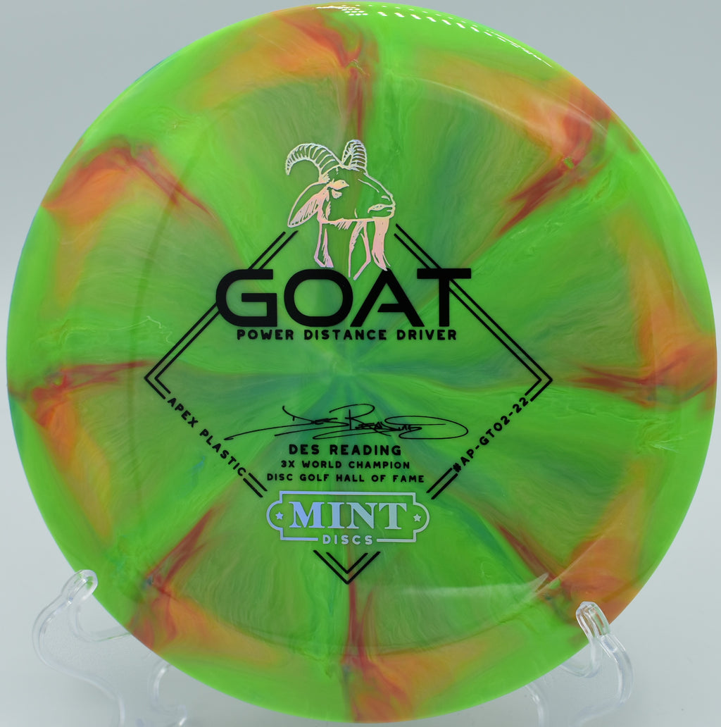 Des Reading Signature Apex Goat launching a controlled distance drive at Old Settlers Park in Round Rock, Texas