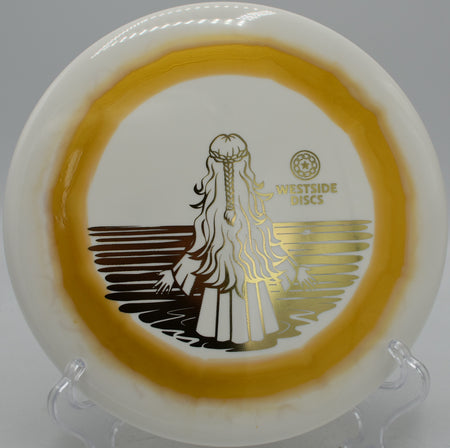 Westside Maiden beadless putter launched for a controlled drive at Idlewild Disc Golf Course in Burlington, Kentucky