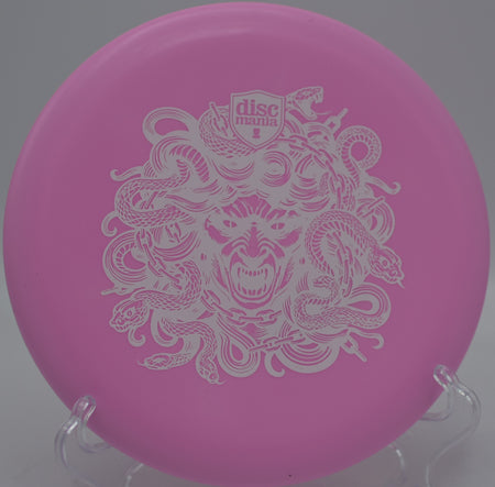 Discmania Hard Exo Lumen Link Medusa glow putter delivering chain-grabbing precision at Water Works Park Disc Golf Course in Kansas City, Missouri.