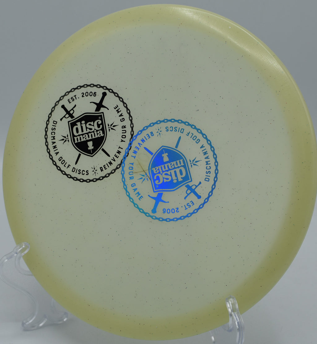 Exclusive (GLOW METALFLAKE MD3) IRON SAMURAI 1 RUN disc, Innova-made, available at Flexline Discs in Tacoma, WA, and nationwide to Florida.