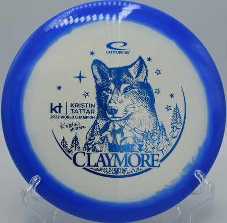 Latitude 64° Kristin Tattar Gold Orbit Claymore signature midrange floating approaches at DeLaveaga Disc Golf Course in Santa Cruz, California.