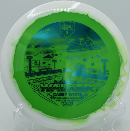 Horizon S-Line FD2 stable driver battling headwind at DeLaveaga Disc Golf Course in Santa Cruz, California