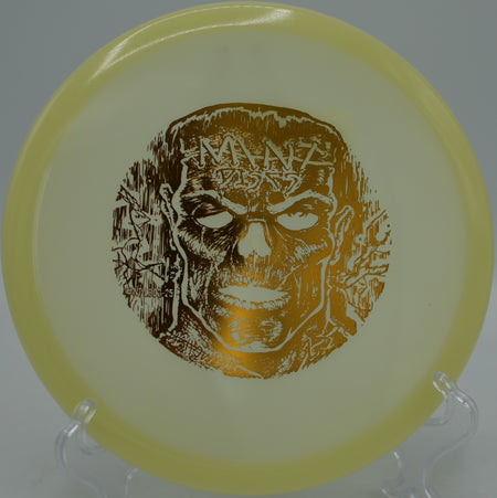 Halloween Mint Lobster released on a buttery turnover line at Fountain Hills Disc Golf Course in Fountain Hills, Arizona.