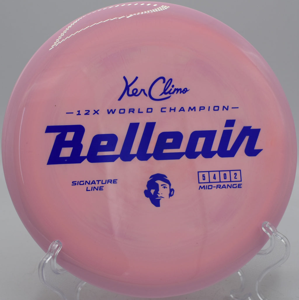 Signature Line Belleair flying smooth turnover at Harmon Hills Disc Golf Course in Fall Branch, Tennessee