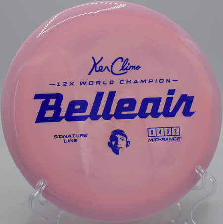Signature Line Belleair flying smooth turnover at Harmon Hills Disc Golf Course in Fall Branch, Tennessee