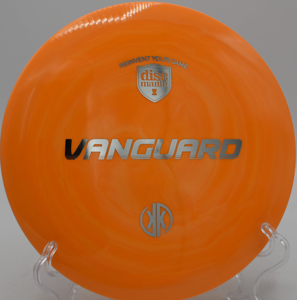 Discmania Creator Series Vanguard disc flying a reliable hyzer at Idlewild Disc Golf Course in Burlington, Kentucky