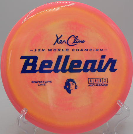 Swirly Signature Line Belleair in full flight at Water Works Park Disc Golf Course in Kansas City, Missouri