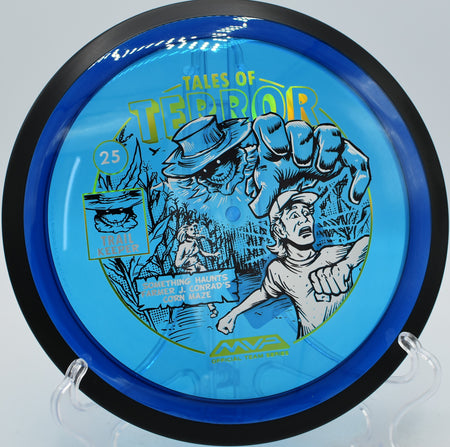 MVP’s Proton Trail on a stand-up backhand drive down the hill at Water Works Park in Kansas City, Missouri.