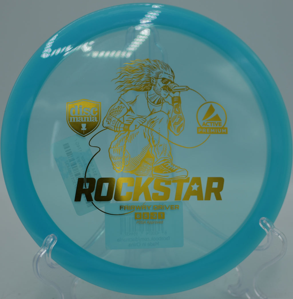 Discmania Active Premium Rockstar understable fairway driver gliding easy distance at Fox Run Meadows Disc Golf Course in Jeffersonville, Vermont.