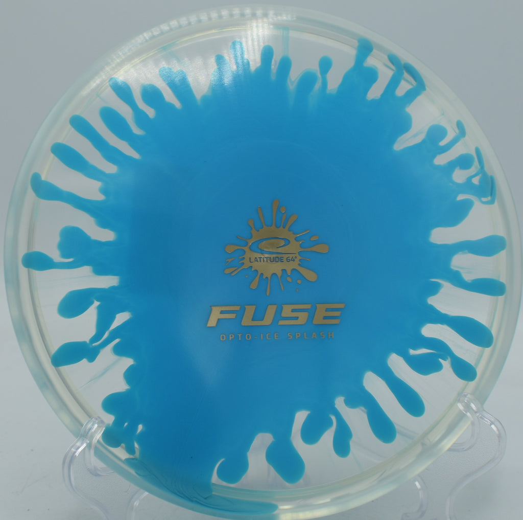 Latitude 64° Opto-Ice Splash Fuse finesse midrange parked circle one at Water Works Park Disc Golf Course in Kansas City, Missouri.