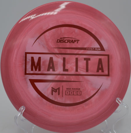 McBeth ESP Malita resting near the basket after a controlled approach at Milo McIver State Park Disc Golf Course in Estacada, Oregon.