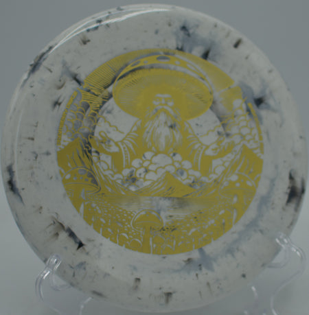 Rot Shockwave Doomsday Discs torque-resistant putter powering through headwinds at Idlewild Disc Golf Course in Burlington, Kentucky.