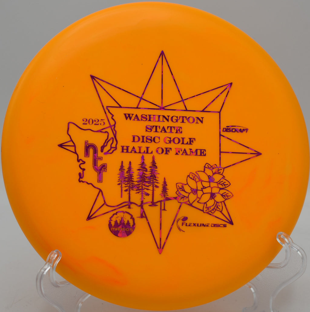 Discraft Putter Line Challenger landing softly in the chains at Harmon Hills Disc Golf Course in Fall Branch, Tennessee