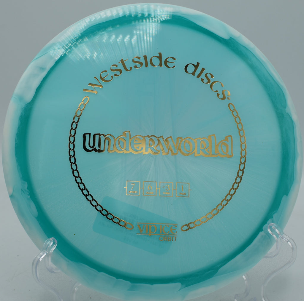 Westside Discs VIP Ice Orbit Underworld driver carving S-curves at Winthrop Gold Disc Golf Course in Rock Hill, South Carolina.