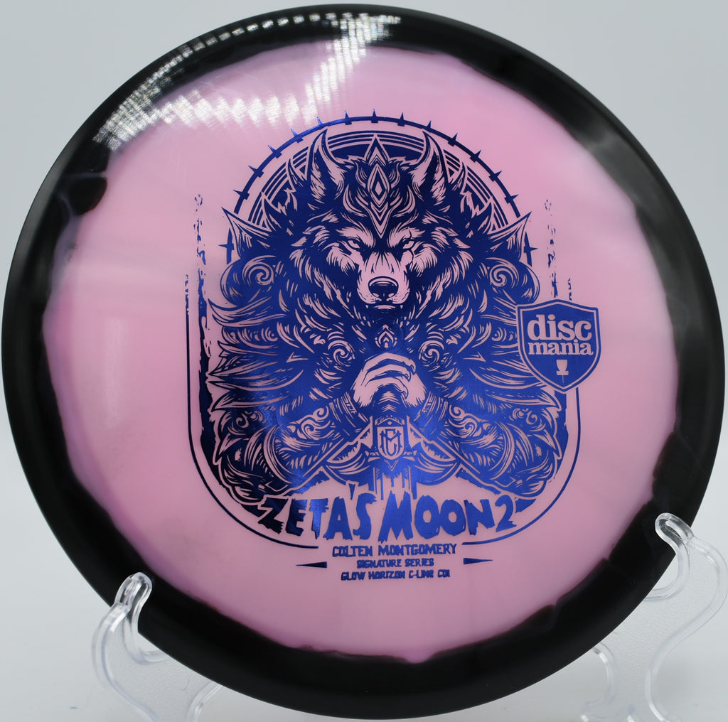 Discmania CD1 Zeta’s Moon 2 edition flying through tight woods at Northwood Black in Morton, Illinois, with balanced turn and fade in premium Horizon plastic.