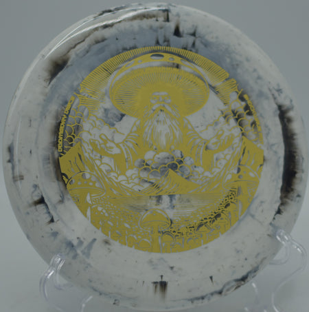 Doomsday Discs Rot Shockwave wind-fighting approach disc carving short hyzer lines at Blue Ribbon Pines Disc Golf Course in East Bethel, Minnesota.