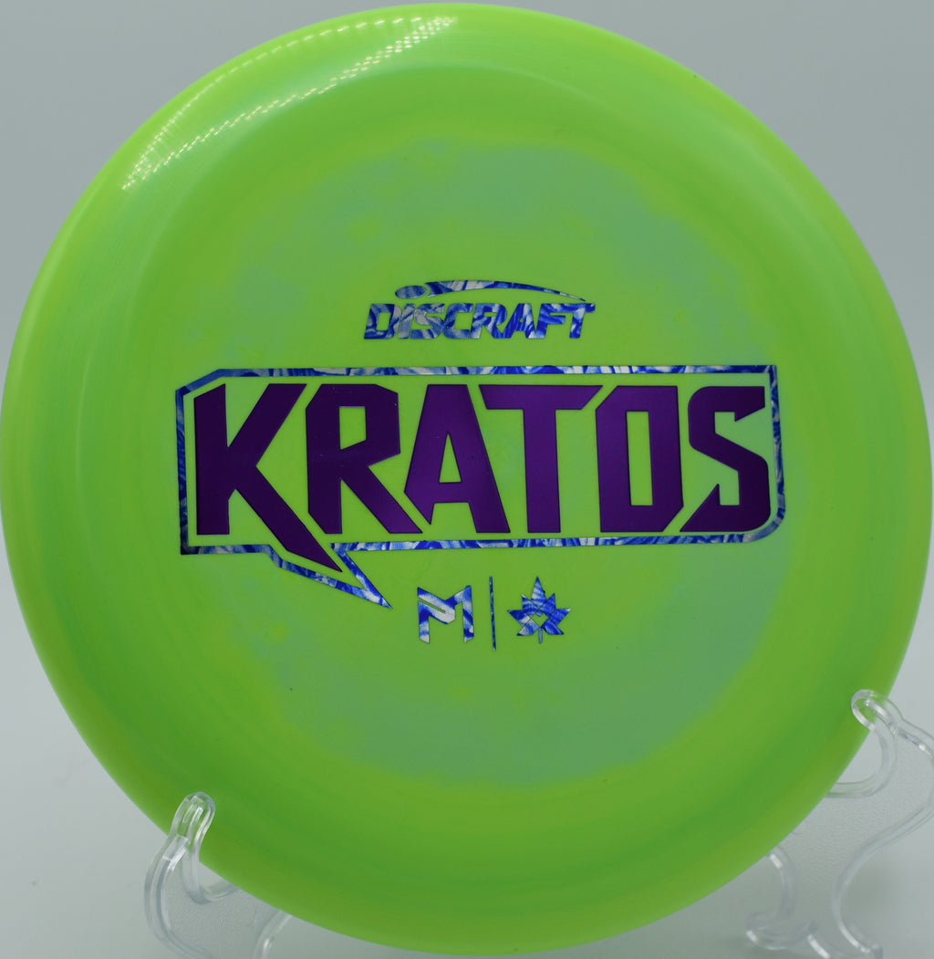 "Paul McBeth Swirl ESP Kratos – Tour-level approach disc for circle 2 runs at Harmon Hills in Tennessee."