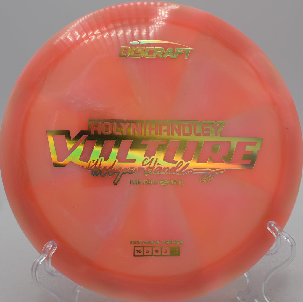 Holyn Handley Z-Swirl Vulture 2025 driver smashing a forehand flex shot at Idlewild Disc Golf Course in Burlington, Kentucky.