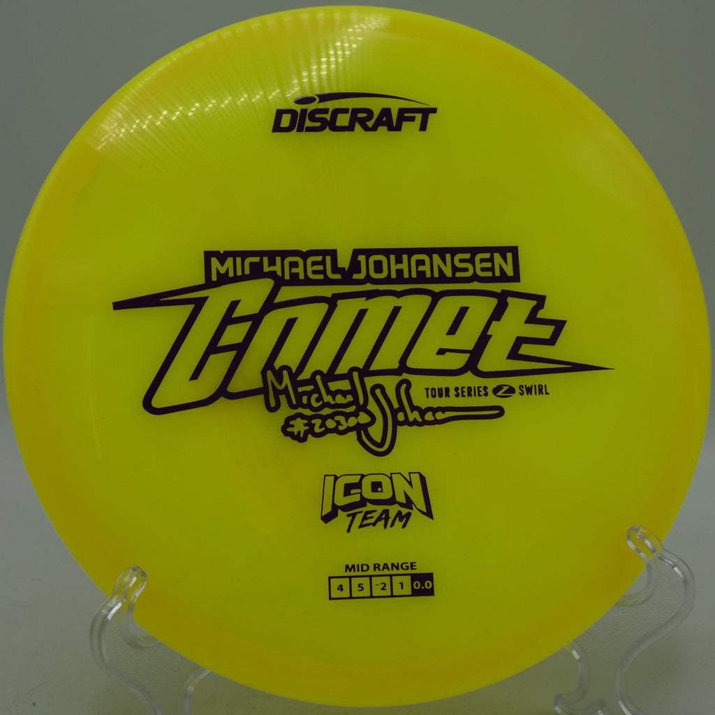 Z Swirl Comet holding laser-straight flight at Bucksnort DGC in Pine, Colorado