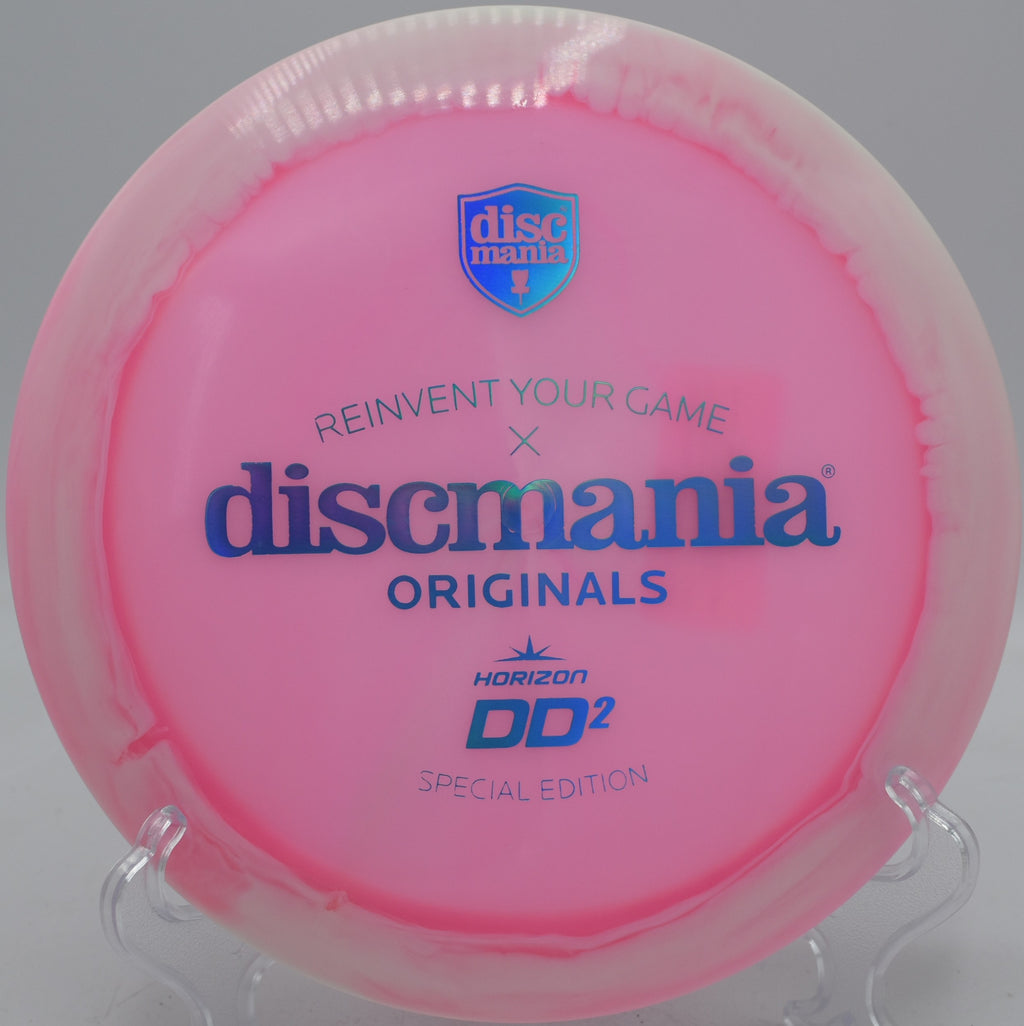 Glow DD2 Horizon C-Line version exploding off the tee at Harry Myers Disc Golf Course in Rockwall, Texas