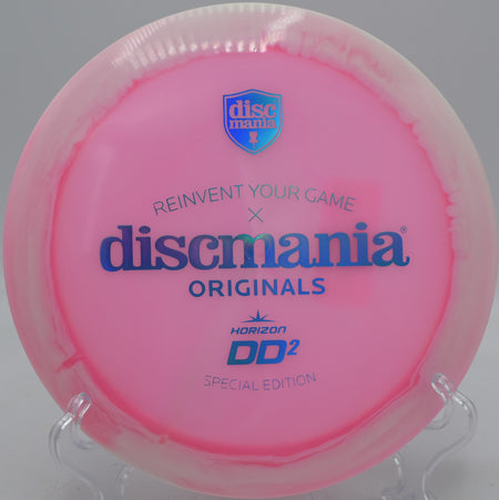 Glow DD2 Horizon C-Line version exploding off the tee at Harry Myers Disc Golf Course in Rockwall, Texas