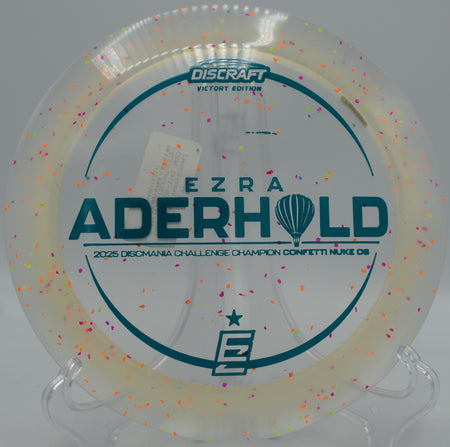 Z Confetti Nuke OS ripping through a headwind drive at Harmony Bends Disc Golf Course in Columbia, Missouri