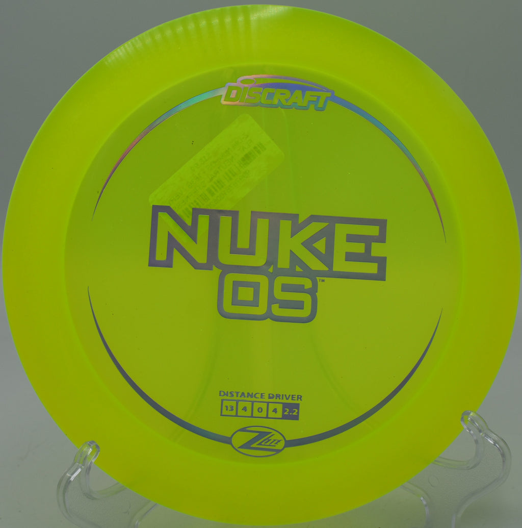 Discraft Z Lite Nuke OS – Lightweight overstable driver for headwind control at North Tahoe Lions Disc Golf Course in California.