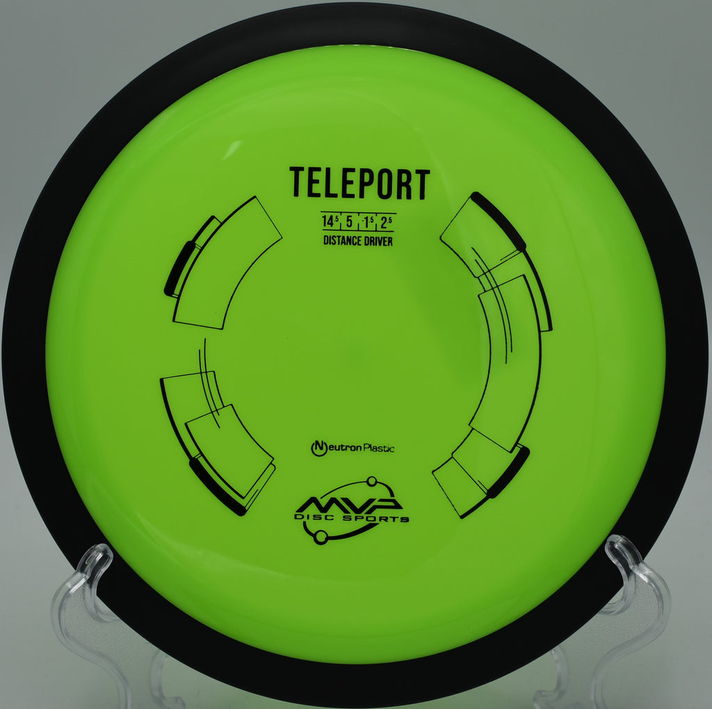 "MVP Neutron Teleport – Fast, stable driver for long-range flex shots at Condon Park Disc Golf Course in California."