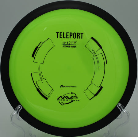 "MVP Neutron Teleport – Fast, stable driver for long-range flex shots at Condon Park Disc Golf Course in California."