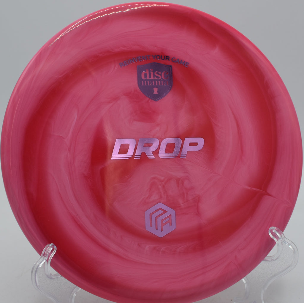 Discmania Creator Series Swirl S-Line Drop fairway driver carving a straight control shot at Maple Hill Disc Golf Course in Leicester, Massachusetts