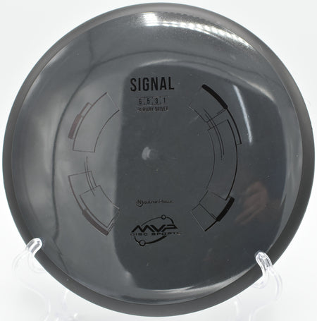 "Neutron Signal disc carving a sharp anhyzer line through the air in Atlanta."