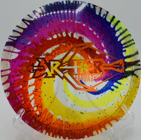 Archer midrange flying a roller line at Fountain Hills Disc Golf Park in Arizona