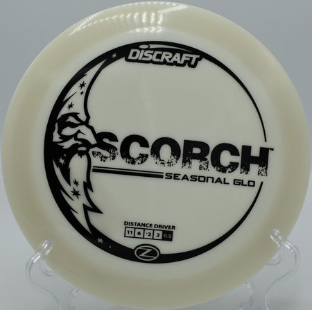 "At Aurora Park Disc Golf in Phoenix, AZ, GLO-Z Scorch ignites the fairway with blazing speed and a vibrant, fiery glow."
