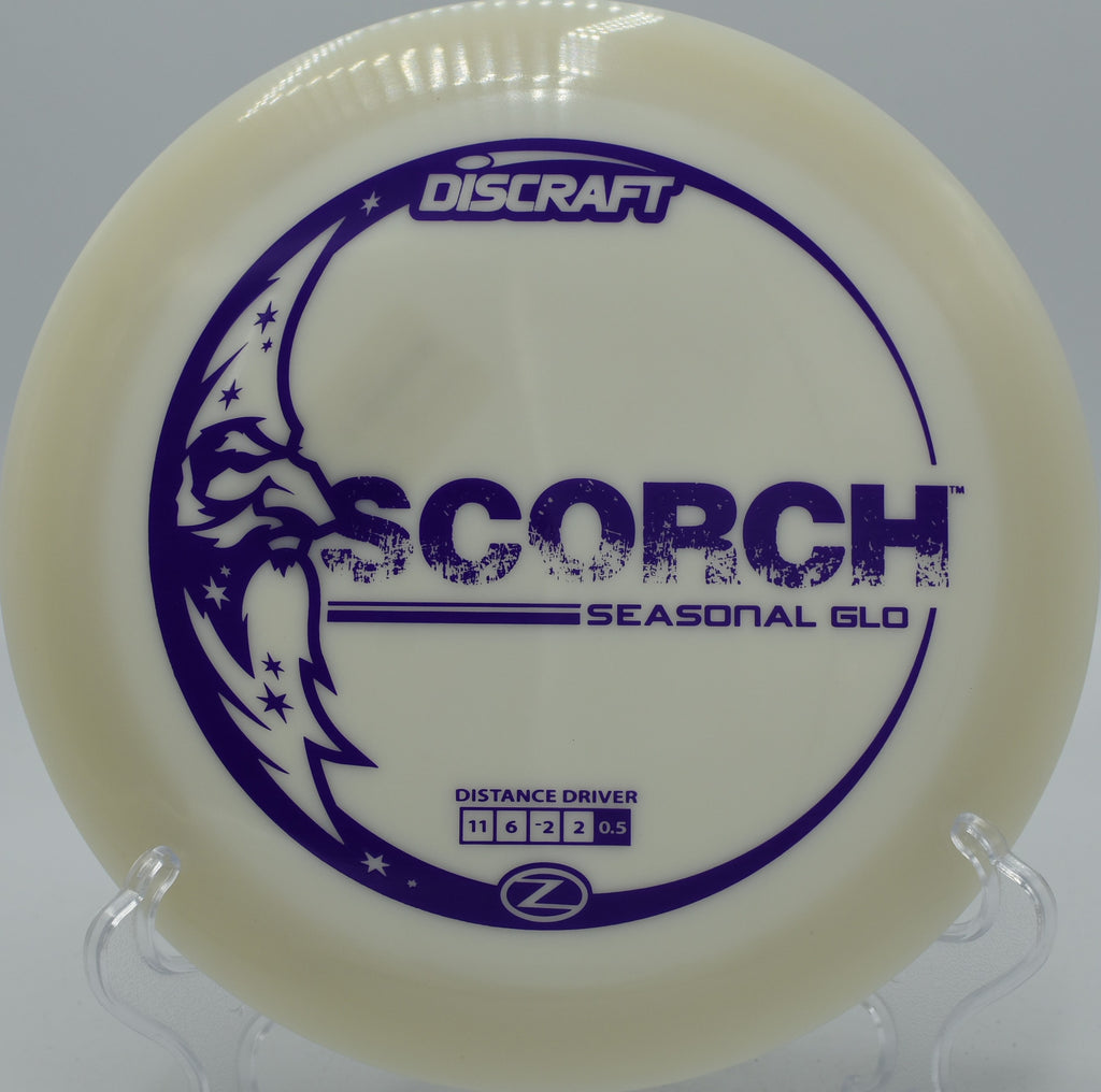 "Command the course at Radiant Ridge Disc Golf in Denver, CO, where GLO-Z Scorch burns bright with aggressive flight and a luminous fade."
