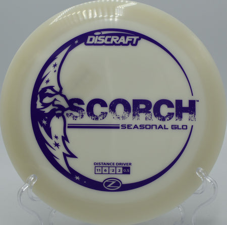 "Command the course at Radiant Ridge Disc Golf in Denver, CO, where GLO-Z Scorch burns bright with aggressive flight and a luminous fade."
