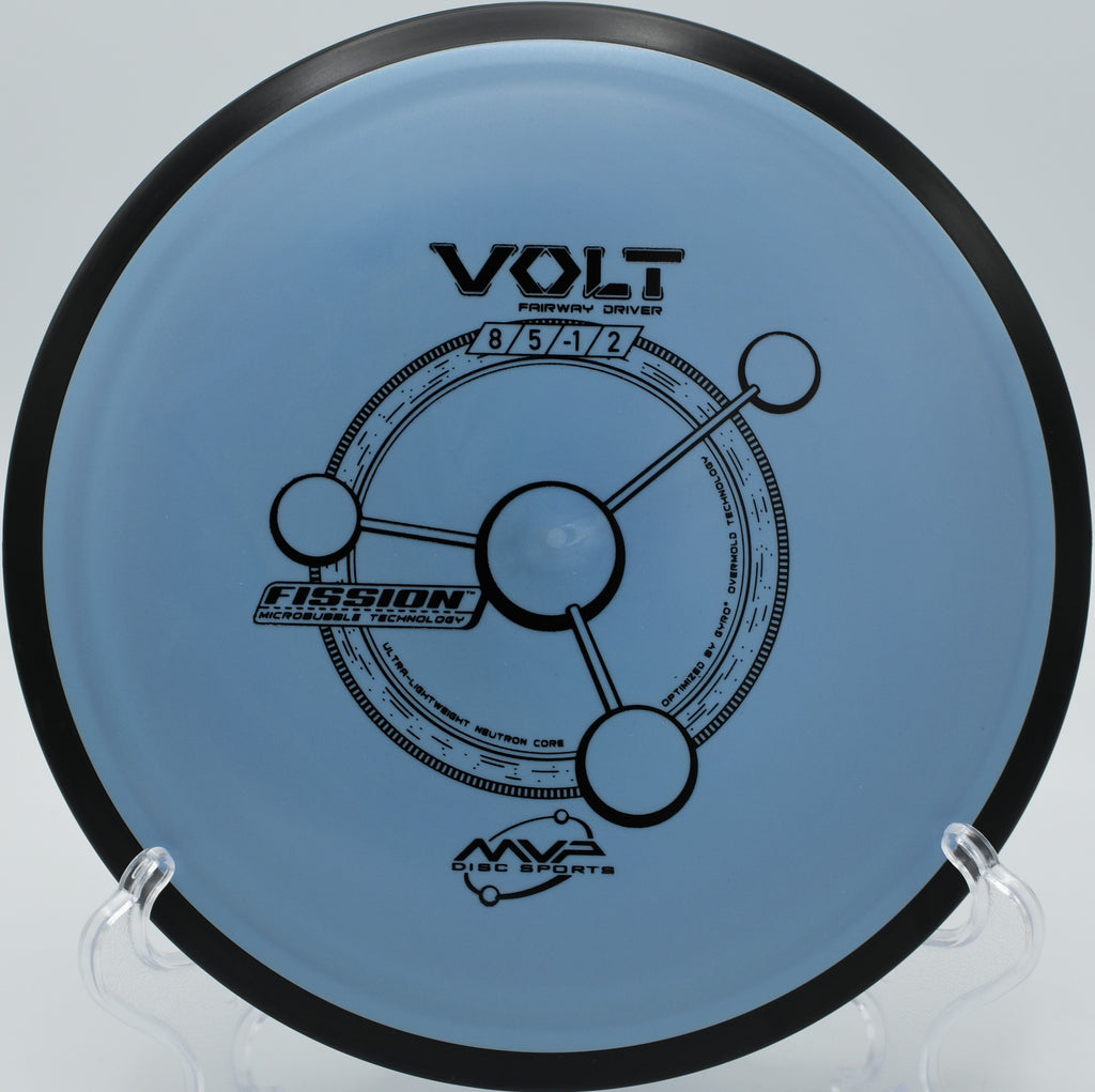 "MVP Fission Volt – Laser-straight driver with forward fade, perfect for tactical lines at Seven Oaks Park in Tennessee."