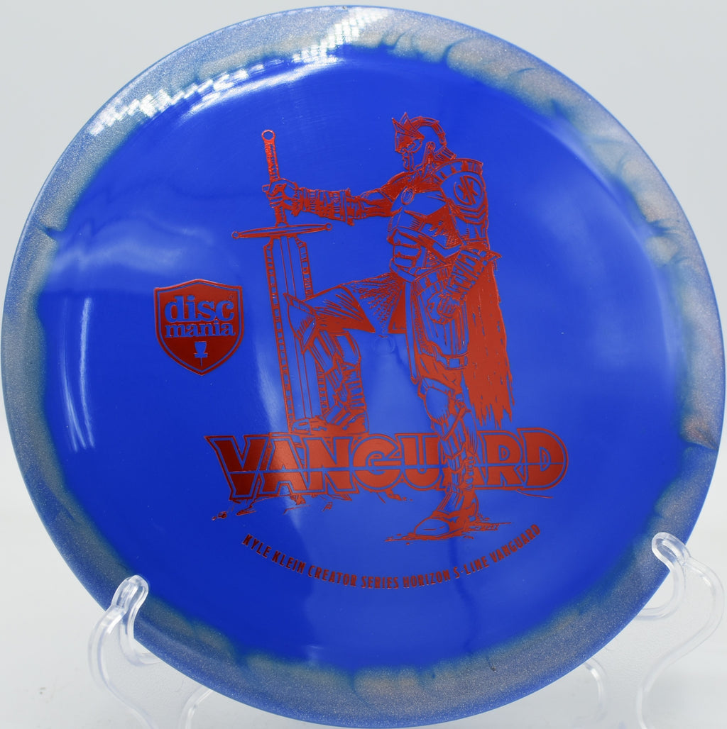Horizon Vanguard showing clean fade after a laser-straight glide on a tight line at Idlewild Disc Golf Course.