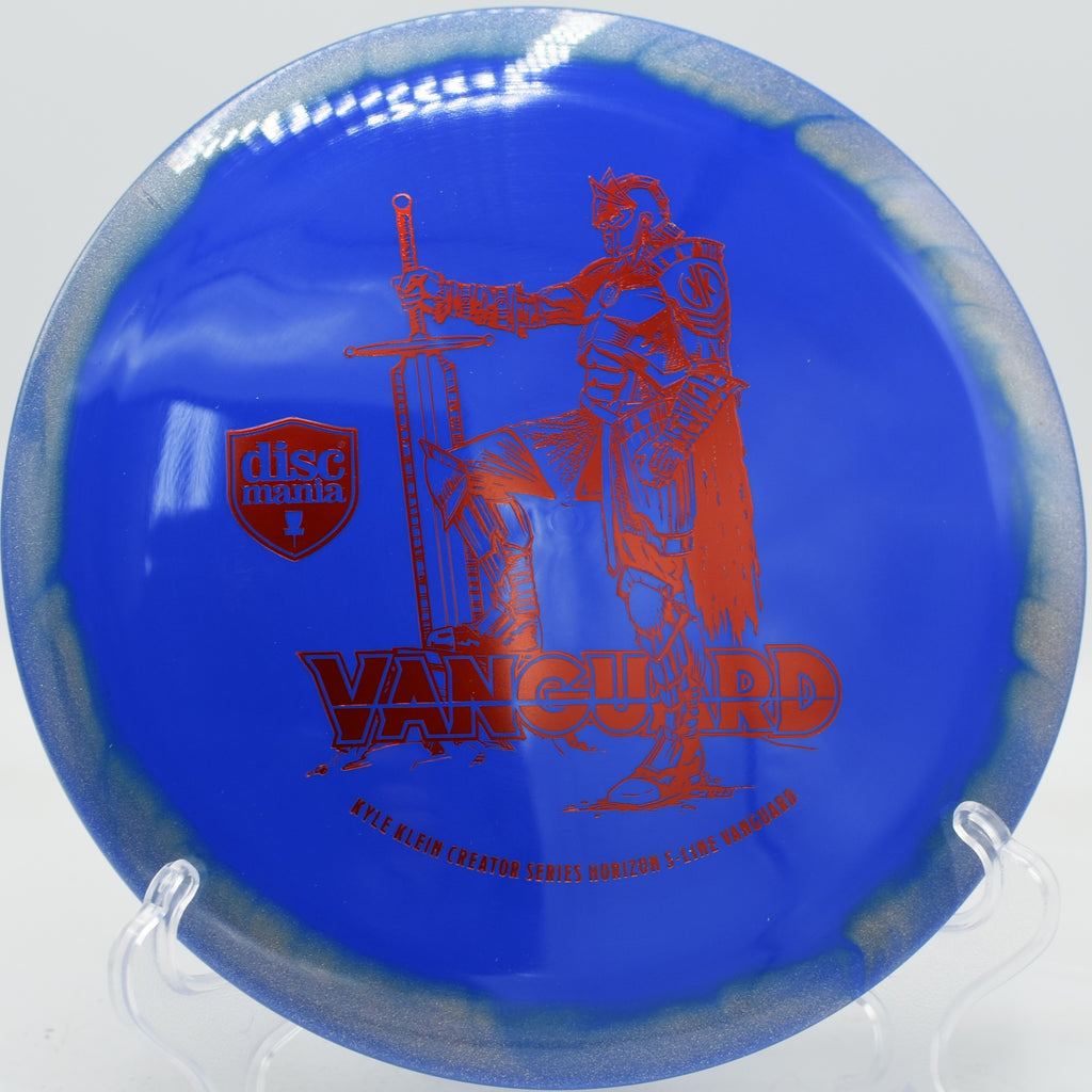 Full power backhand with the Horizon Vanguard sailing down a wooded corridor at Nevin Park in Charlotte.