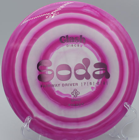 Steady Soda flipping up to flat on Hole 7 at Kincaid Park Disc Golf Course, Anchorage, Alaska.