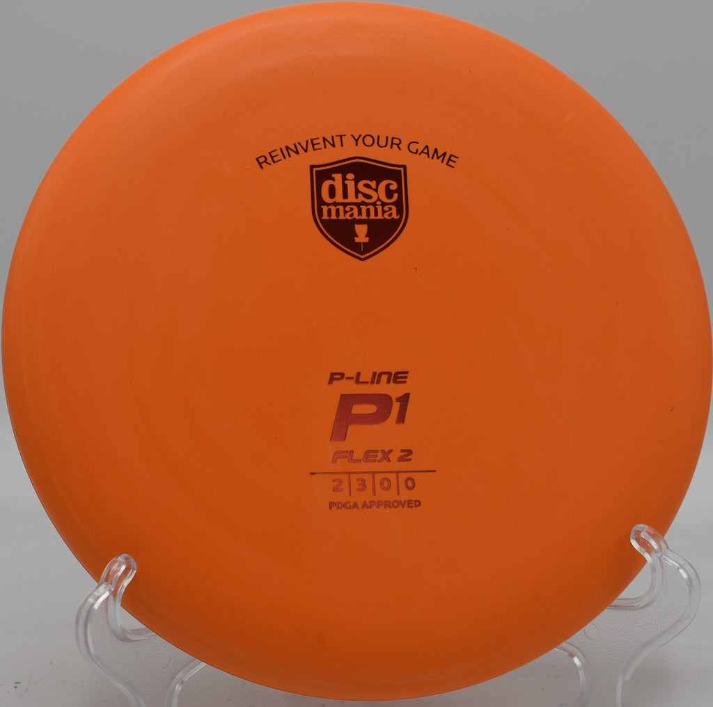 Discmania P-Line P1 gliding softly on a short approach with no fade at DeLaveaga Disc Golf Course.