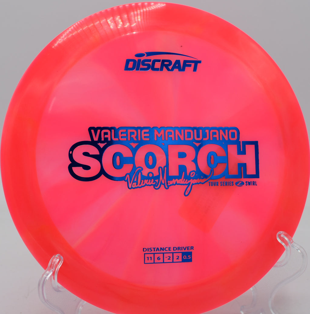 Z Swirl Scorch being thrown on a tailwind bomb at Trophy Lakes in Johns Island, South Carolina.