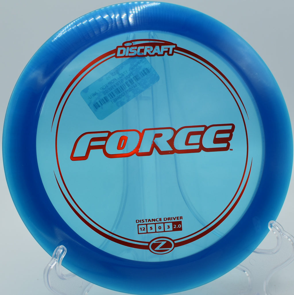 Discraft Z Force unleashing max power down the windy stretch at Trophy Club Disc Golf Course in Trophy Club, Texas.