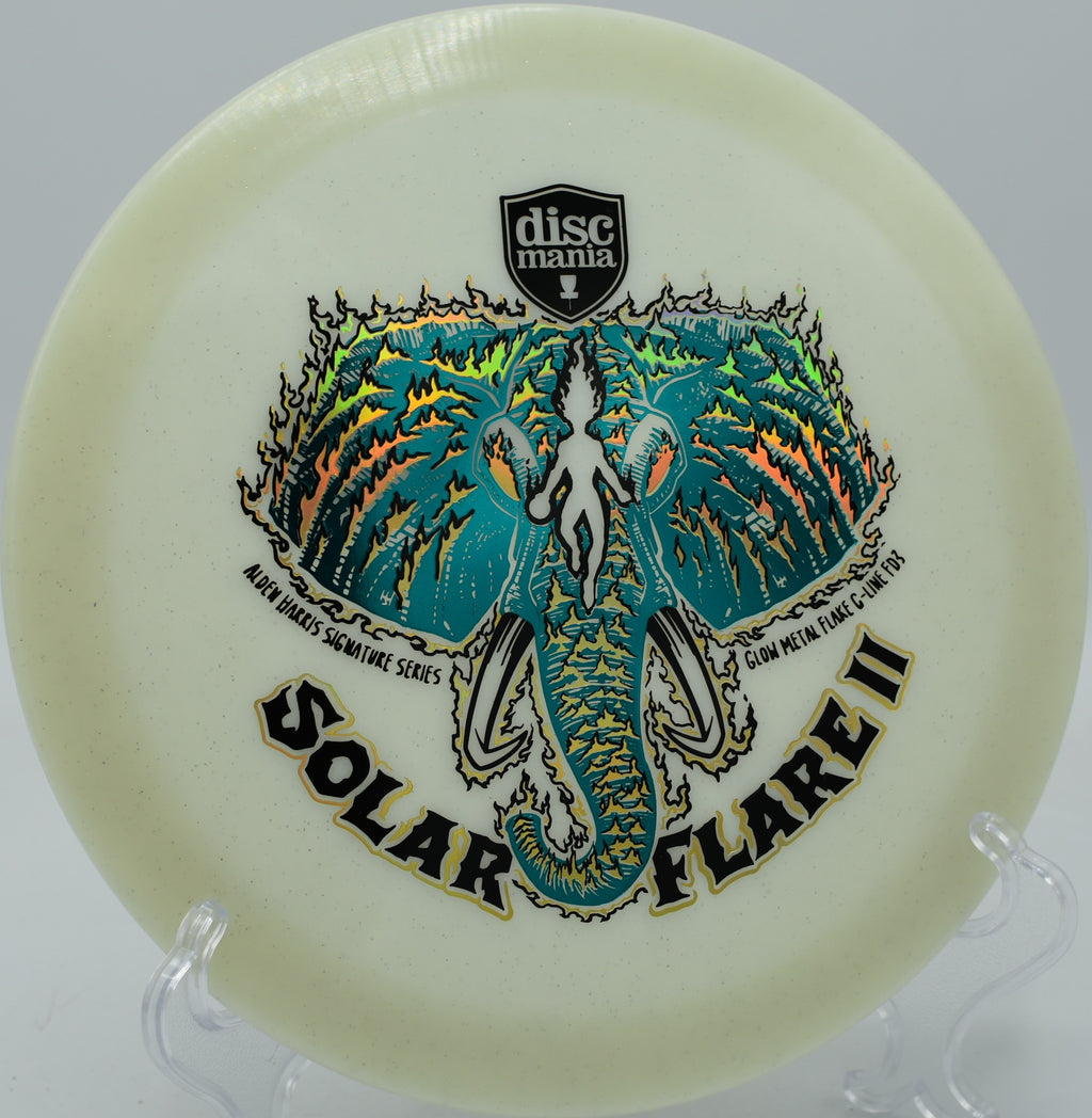 Solar Flare FD3 powering through a wooded fairway at Trophy Lakes DGC in Johns Island, South Carolina.