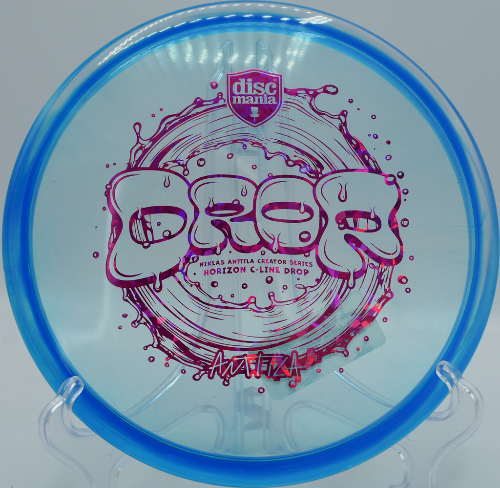 Anttila’s Drop absorbing chain impact after a low laser approach at Glenwood DGC in Flint, Michigan.