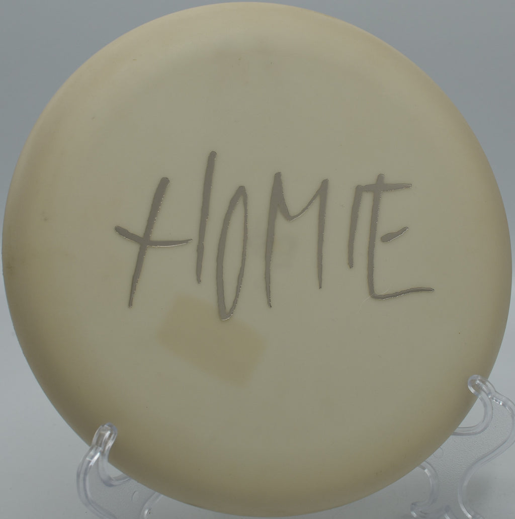 KC Pro Aviar fading slightly left into the basket on Hole 7 at Raptor's Roost Disc Golf Course, Axton, Virginia.