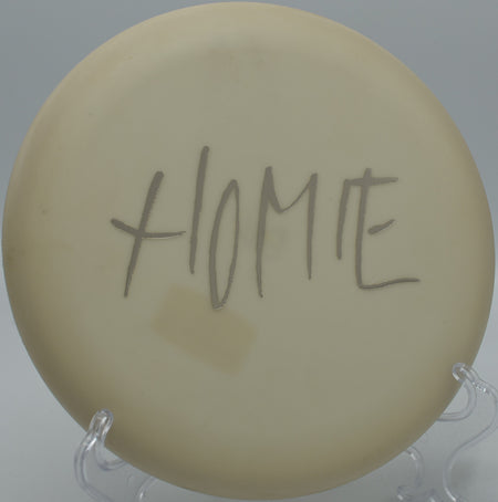 KC Pro Aviar fading slightly left into the basket on Hole 7 at Raptor's Roost Disc Golf Course, Axton, Virginia.